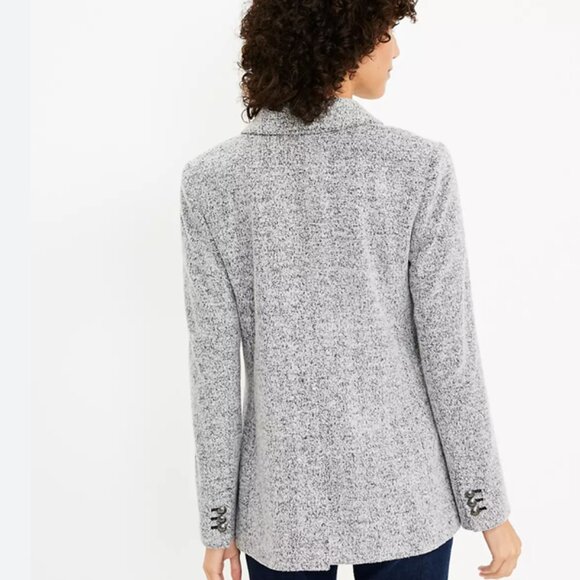 Ann Talylor Loft Textured Knit Double Breasted Blazer - Picture 2 of 2